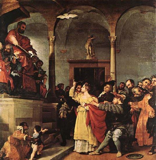 Lorenzo Lotto St Lucy before the Judge China oil painting art